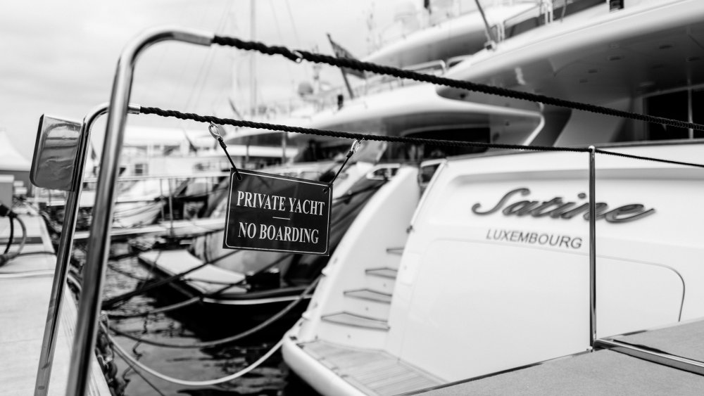 yacht at Cannes film festival