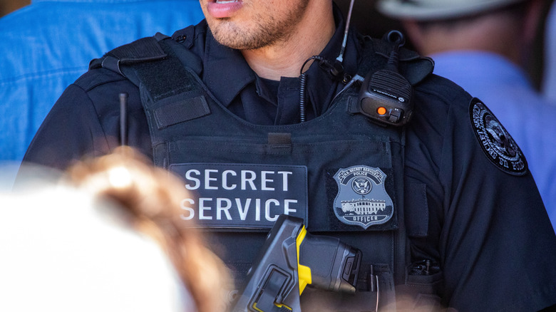 Secret service agent in uniform