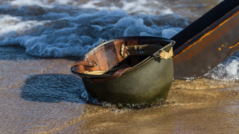 d-day normandy beach helmet