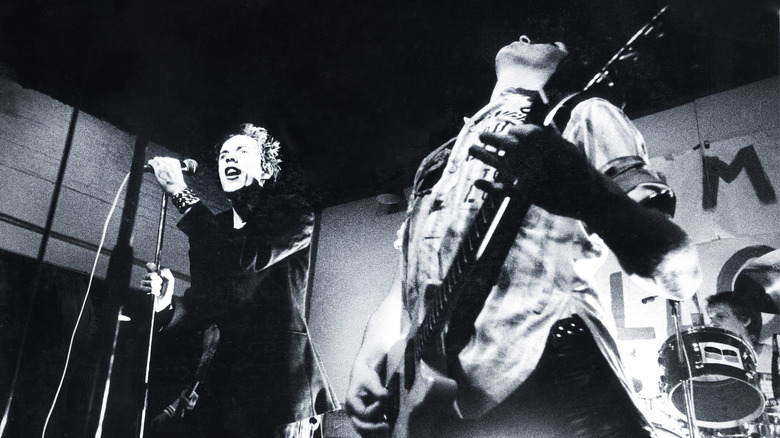 Sex Pistols performing in 1976