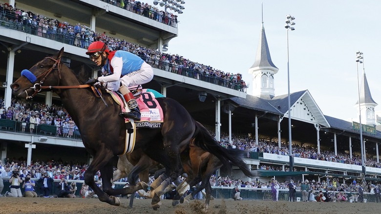 Medina Spirit in the 2022 Kentucky Derby