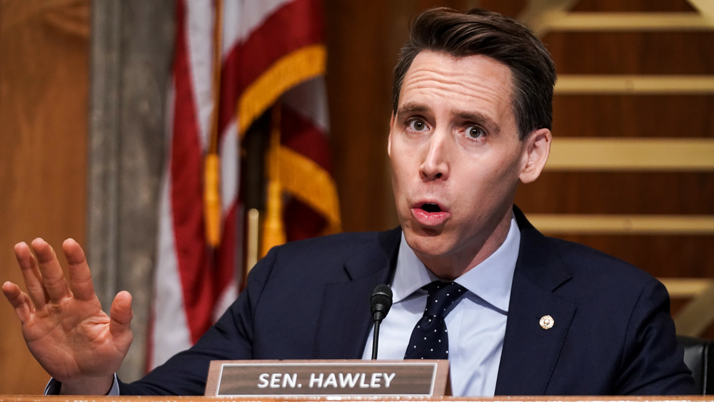 Josh Hawley speaking