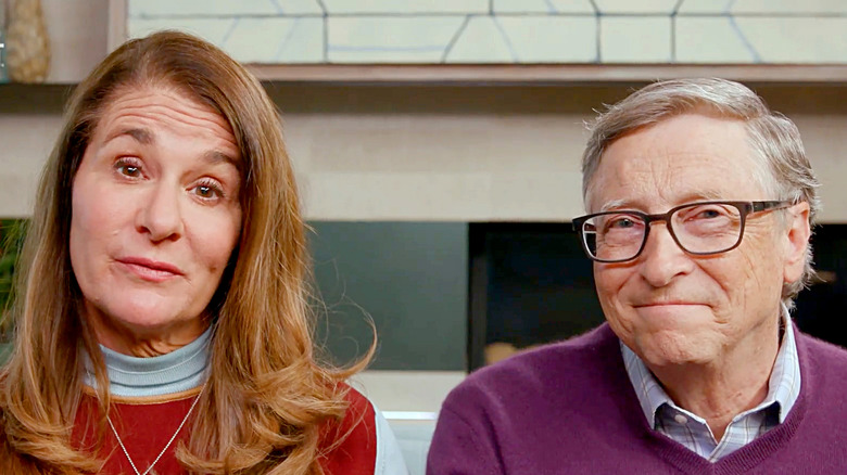  Bill and Melinda Gates during Global Citizen broadcast