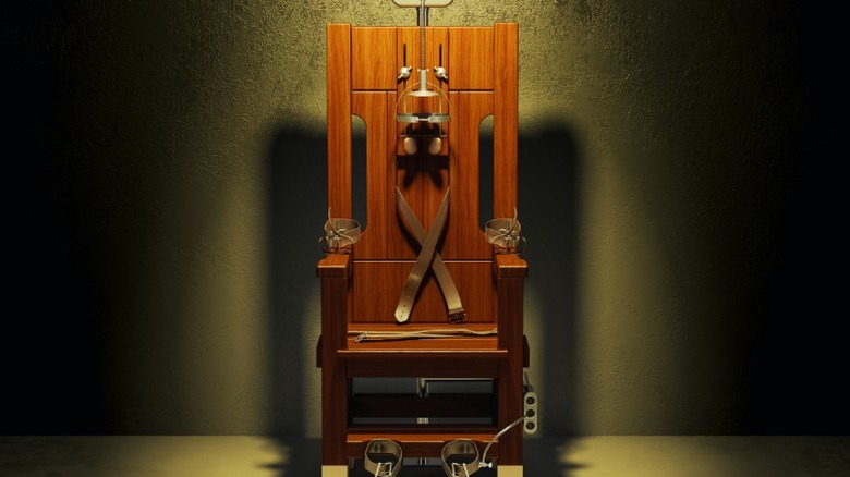 electric chair dark room