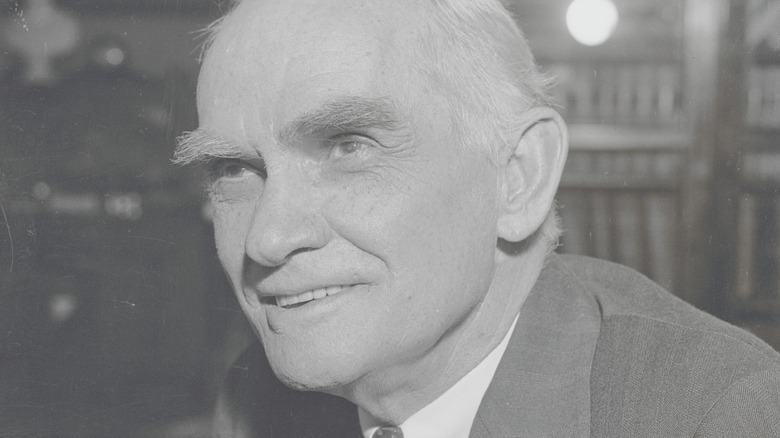 Joseph Byrns looks up and smiles