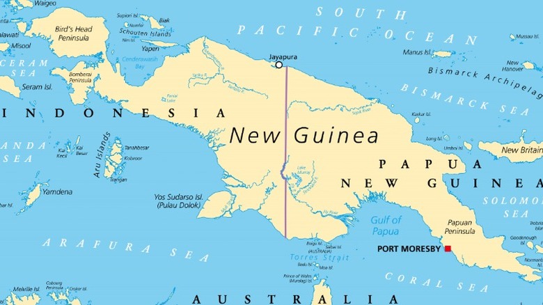 Map of Papua New Guinea