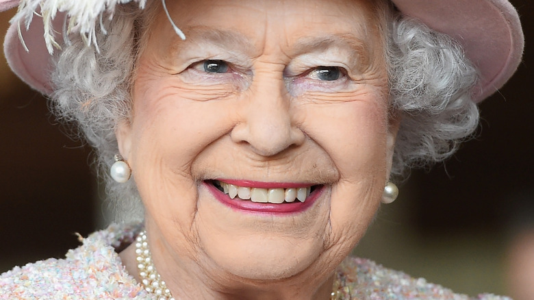 Queen Elizabeth II smiling