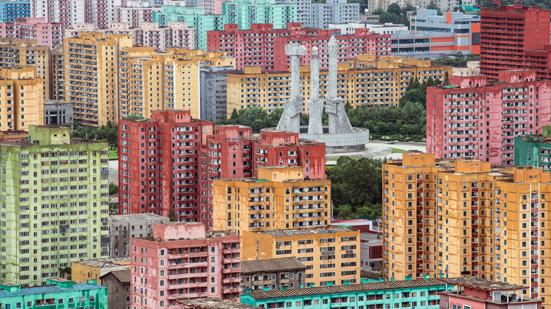 View of North Korea's capital, Pyongyang 