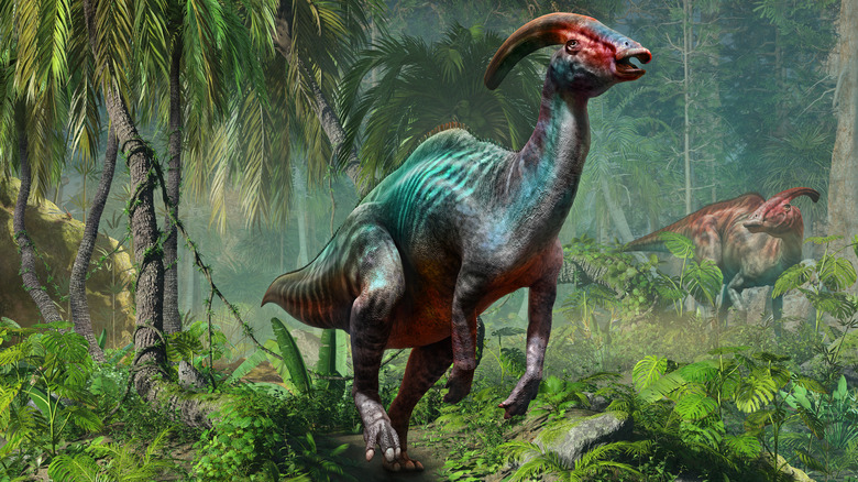 Hadrosaur 3d depiction