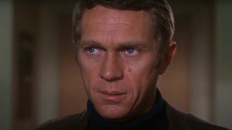 Bullitt glaring