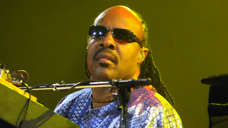 Stevie Wonder on stage