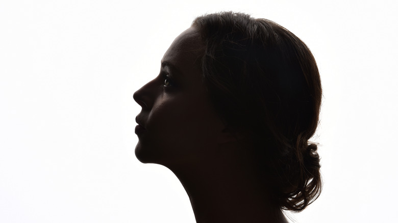 silhouette of woman