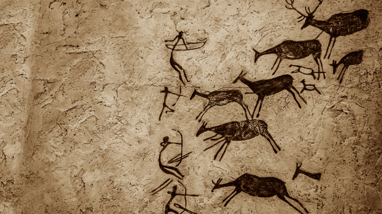 Paleolithic cave painting