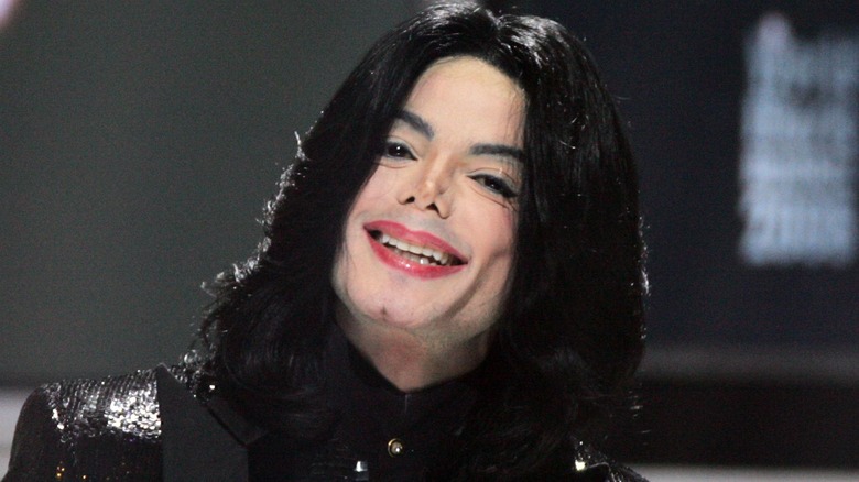 michael jackson smiling head tilted