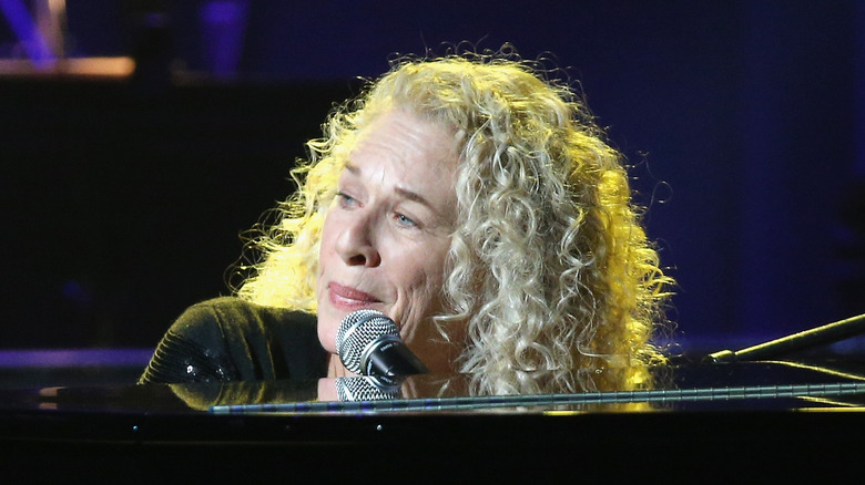 Carole King performs