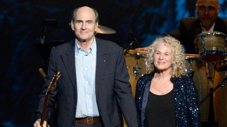 James Taylor and Carole King smiling