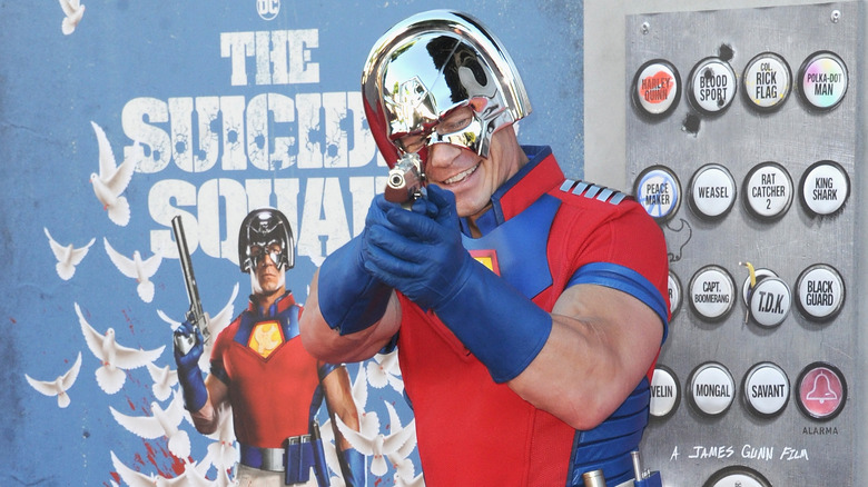 John Cena posing as Peacemaker