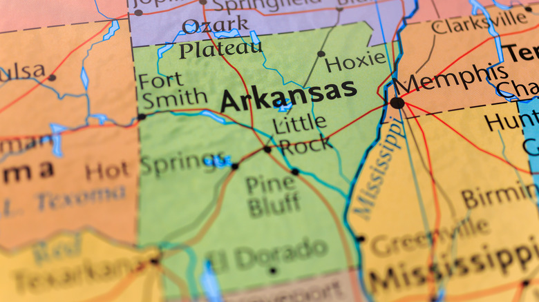 Arkansas map
