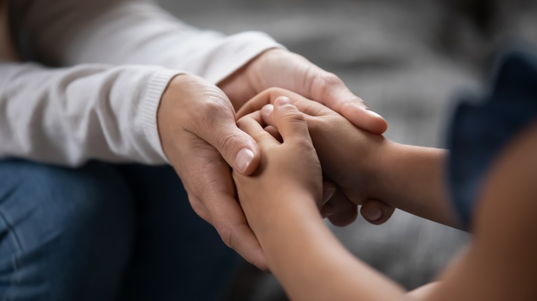 Child's hands