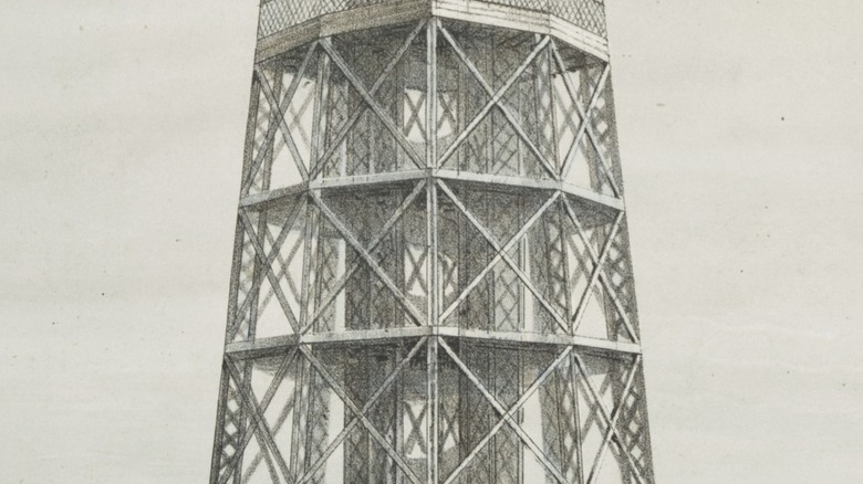 Etching of Latting Observatory  