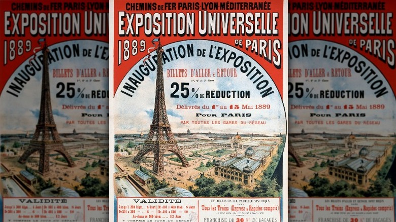 Poster for the 1889 exposition in Paris
