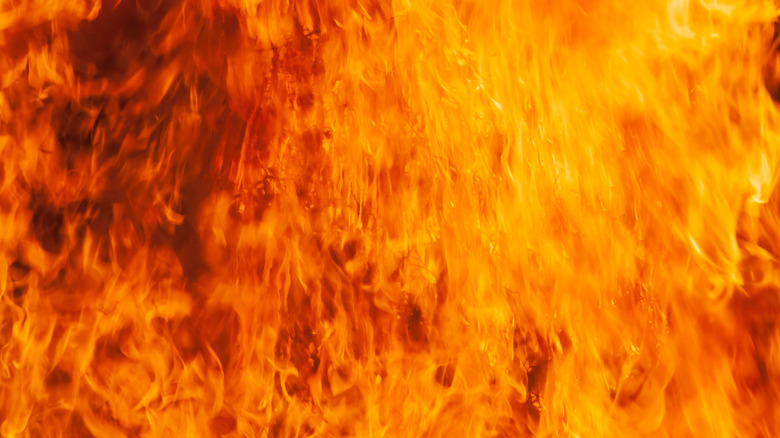 orange flames