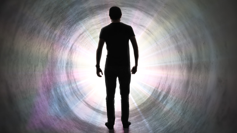 Man in mysterious tunnel