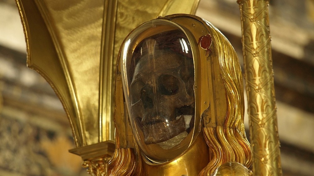 Reputed skull of Mary Magdalene