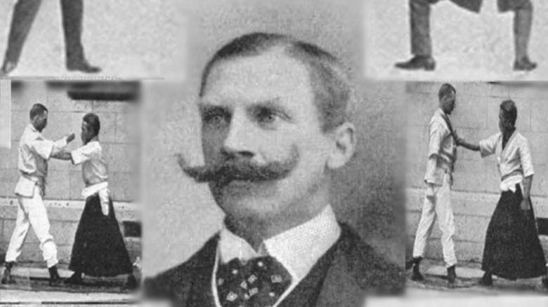 Photo collage of E.W. Barton-Wright 