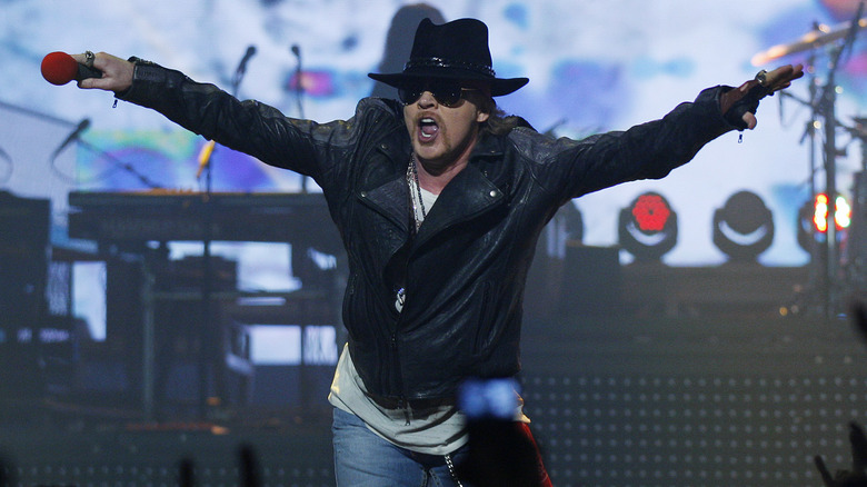 Axl Rose performing, Las Vegas
