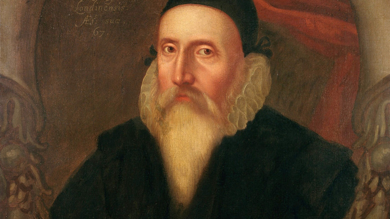 Painted portrait of John Dee from 1594