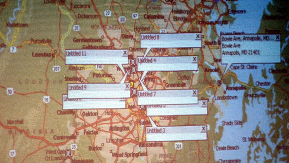 Map of shootings