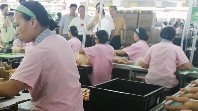 Doll factory workers
