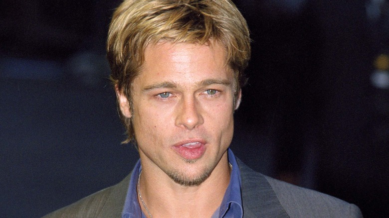 Brad Pitt at the snatch premiere in 2000