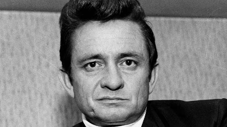 Johnny Cash with pompadour 