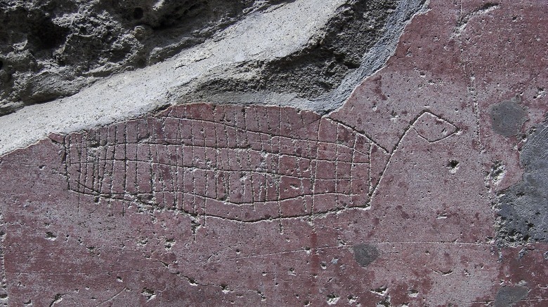 Graffiti in Pompeii theater