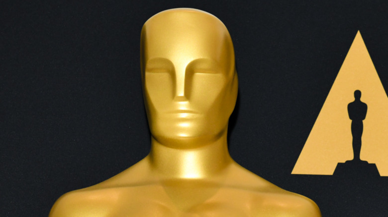 Close-up of Oscar statue