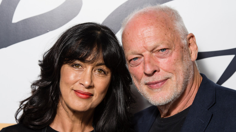 Polly Samson and David Gilmour