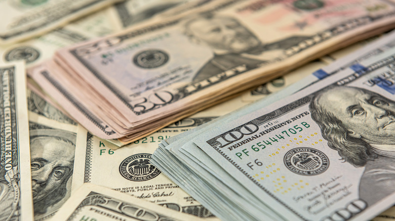 pile of money