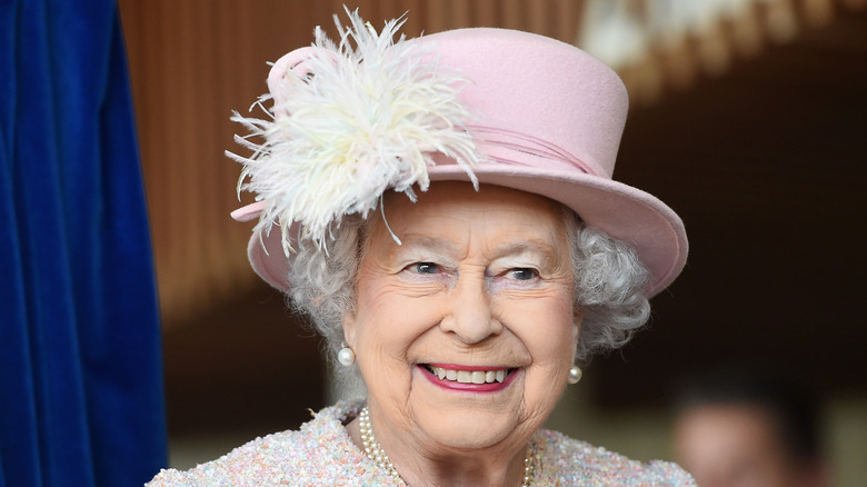 Queen Elizabeth II smiling