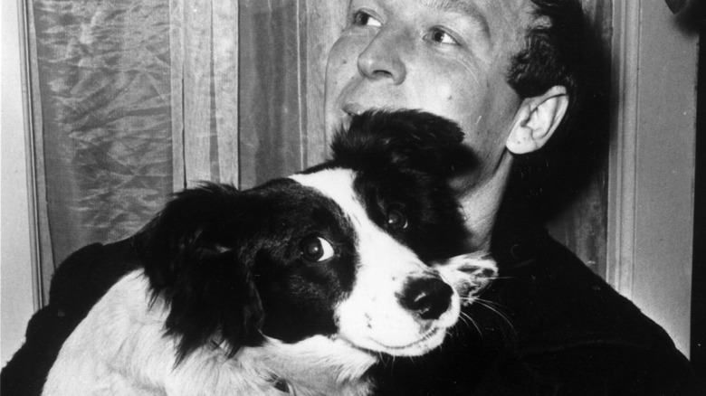 Pickles with owner Dave Corbett