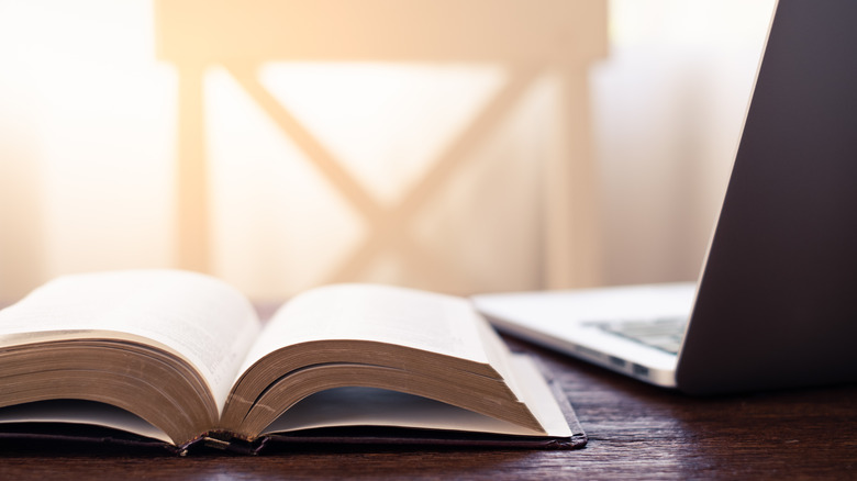 Bible on desk