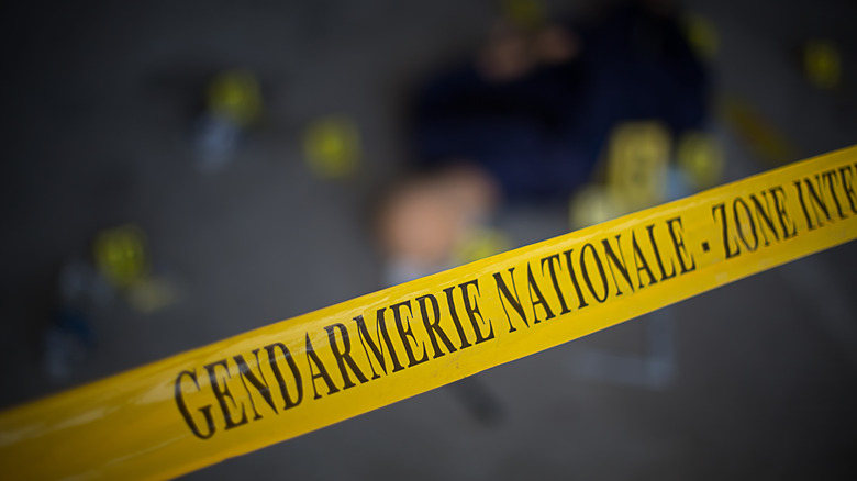 French crime scene