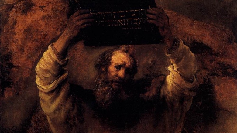 moses breaking the ten commandments