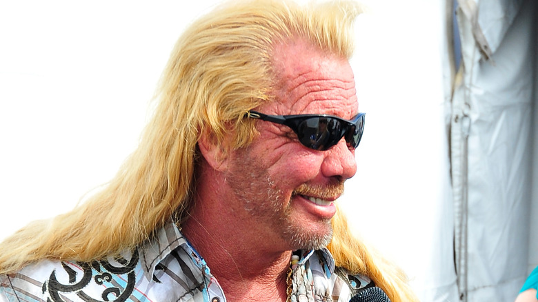 Dog the Bounty Hunter Duane Chapman with microphone