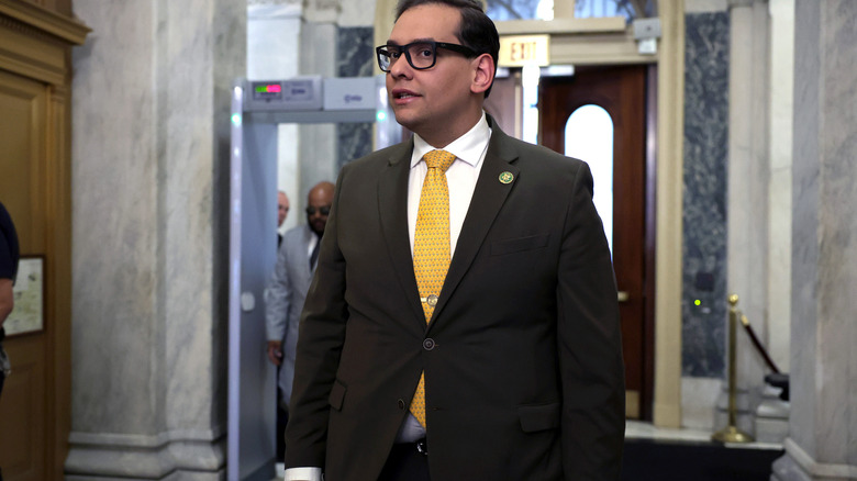 George Santos in a lobby