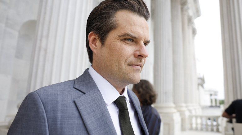 Matt Gaetz leaving the Capitol building