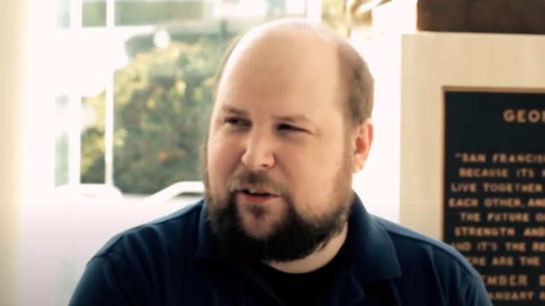 Markus Persson squinting