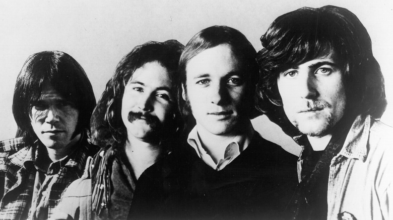 Portrait of Crosby, Stills, Nash, and Young