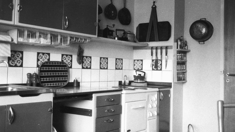 1960s kitchen interior